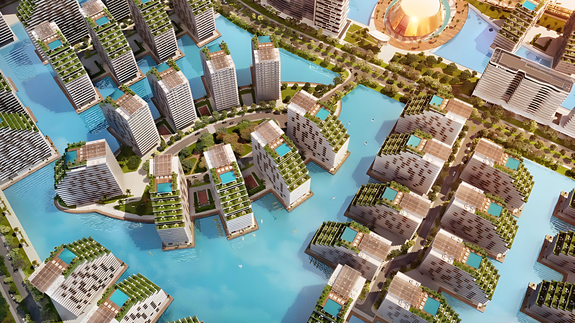 Azizi Venice Dubai villák - 109 luxus villa különböző méretben, Dubai ingatlan befektetés